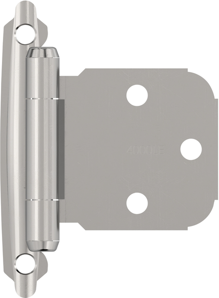 Functional Hardware Variable Overlay Self Closing Face Mount Cabinet Hinge - 1 Pair BPR7629