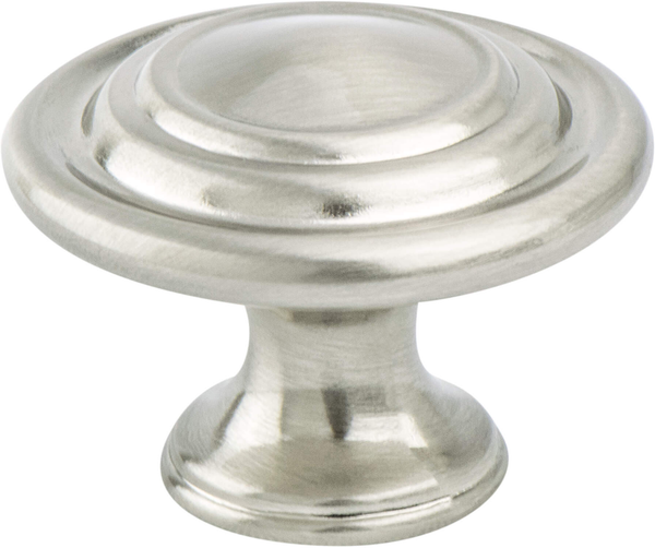 Traditional Advantage Four Brushed Nickel Ringed Knob 0931-1BPN-P