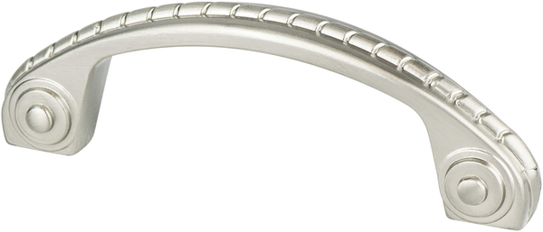 Advantage Plus Four 3'' CC Brushed Nickel Roped Pull 0945-1BPN-P
