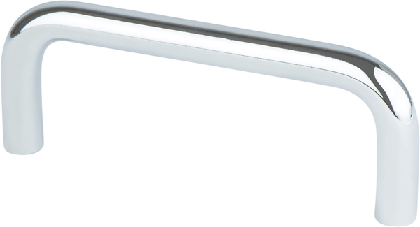 Advantage Wire Pulls 3'' CC Polished Chrome Steel Pull 6143-226-P