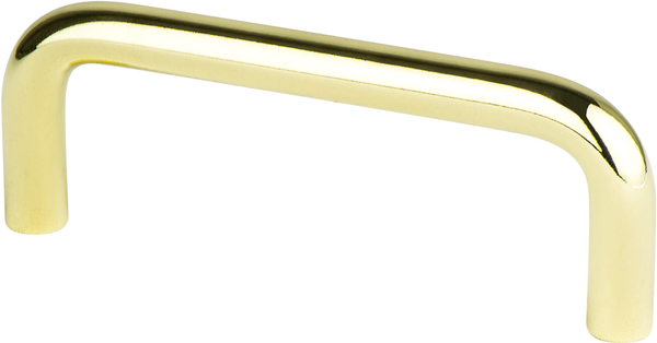 Advantage Wire Pulls 3'' CC Polished Brass Steel Pull 6153-203-P