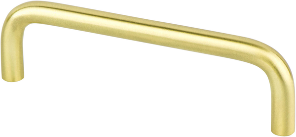 Advantage Wire Pulls 4'' CC Satin Brass Steel Pull 6160-2SB-P