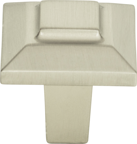 Trocadero Small Square Knob 1'' Brushed Nickel 283-BRN