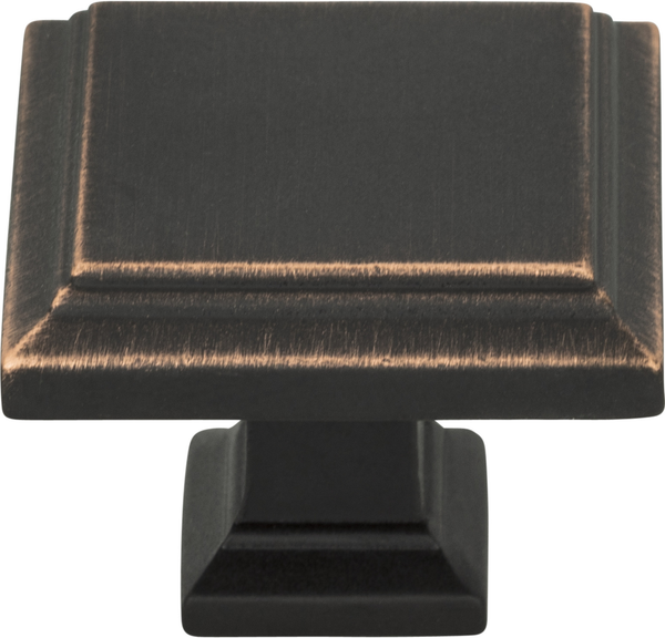 Sutton Place Square Knob 1 1/4'' Venetian Bronze 289-VB Sutton Place Square Knob 1 1/4'' Venetian Bronze 289-VB
