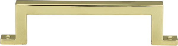 Campaign Bar Pull 3 3/4'' cc Polished Brass 385-PB