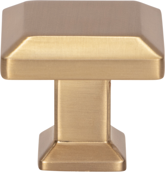 Sweetbriar Lane Square Knob 1 1/4'' Warm Brass A660-WB