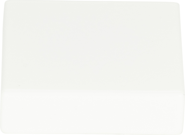 Thin Square Knob 1 1/4'' High White Gloss A833-WG