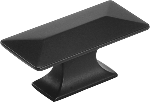 Bungalow Collection Knob 2-5/16'' x 1-1/16'' Matte Black Finish P2152-MB