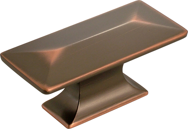 Bungalow Collection Knob 2-5/16'' x 1-1/16'' Oil-Rubbed Bronze Highlighted Finish P2152-OBH