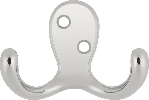 Hooks Collection Utility Hook Double 3/8'' cc Chrome Finish P27115-CH