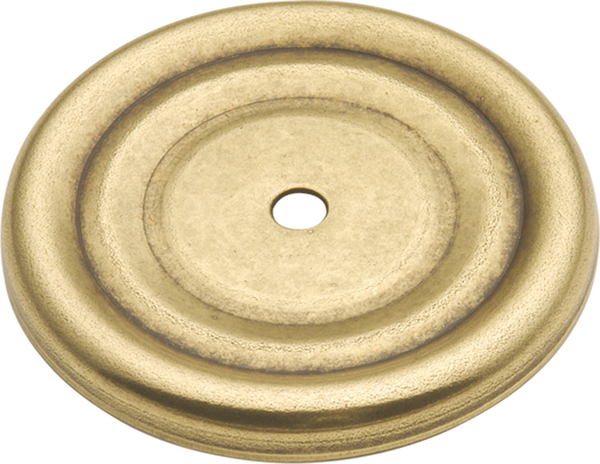 Manor House Collection Backplate Knob 1-7/8'' Diameter Lancaster Hand Polished Finish P282-LP