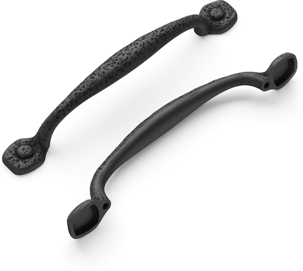 Refined Rustic Collection Appliance Pull 8'' cc Black Iron Finish P3006-BI