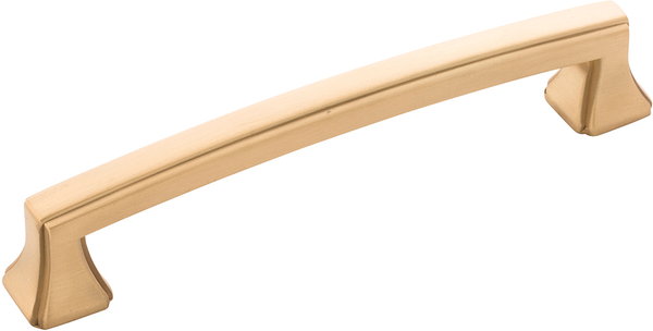 Bridges Collection Pull 5-1/16'' cc Brushed Golden Brass Finish P3233-BGB