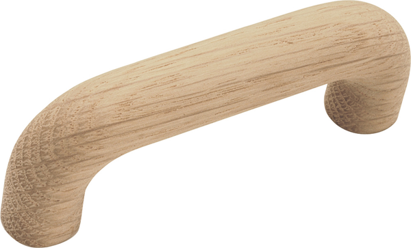 Natural Woodcraft Collection Pull 3'' cc Unfinished Wood Finish P673-UW