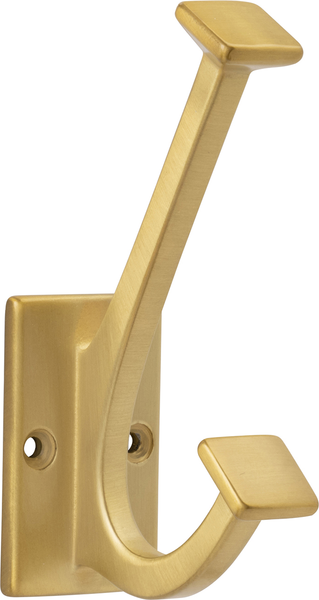 Skylight Collection Coat & Hat Hook 4-7/8'' Long Brushed Golden Brass Finish S077192-BGB