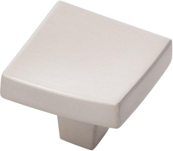Flex Collection Knob 1-1/4'' Square Satin Nickel Finish B076716-SN