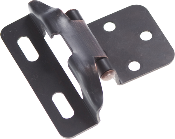 Hinge Semi-Concealed 1/4'' Overlay Face Frame Part Wrap Self-Close Vintage Bronze Finish P60010F-VB