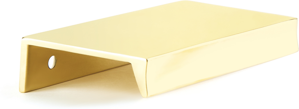 Sabre Edge Pull, Unlacquered Brass, 3'' cc, 4-1/4'' Overall 10010-UNBR