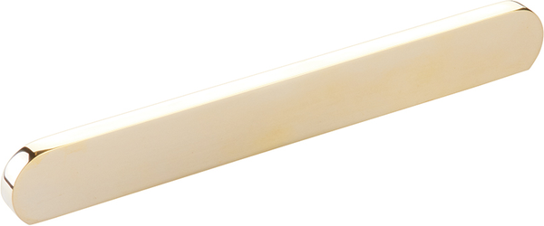 Cafe Pull, Modern Oval, Unlacquered Brass, 160mm & 8'' cc 10043-UNBR