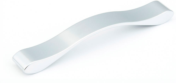 Wave Pull, Matte Chrome, 160 mm cc 244-160-M26