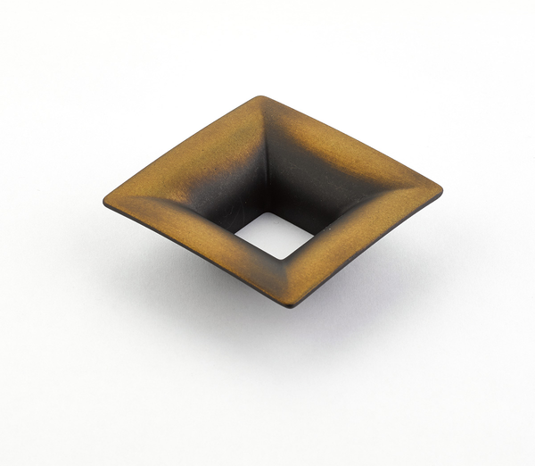 Finestrino Pull, Flared Square, Burnished Bronze, 32 mm cc 440-BRBZ
