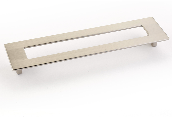 Finestrino Pull, Rectangle, Satin Nickel, 192 mm cc 446-15