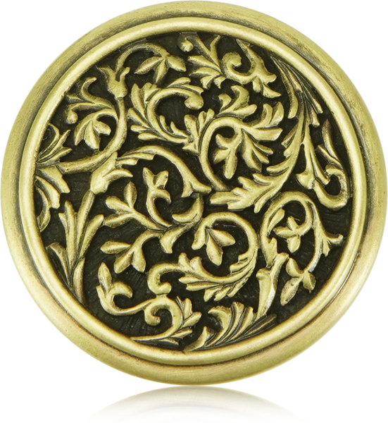 Glendale Court Knob Burnish Brass Finish 8457BB
