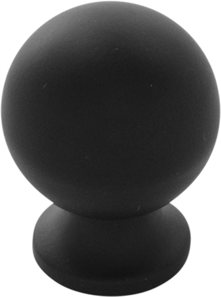 Bijou Akoya Knob 3/4'' diam Matte Black Finish B052692-MB