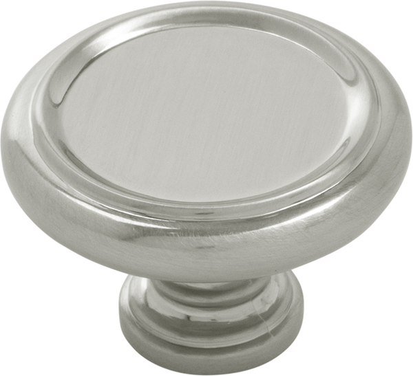 Berkshire Knob 1-1/2'' diam Satin Nickel Finish B079931-SN