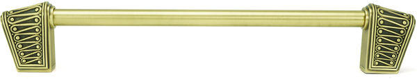 Urban Metro Rivoli 10'' cc Appliance Pull, Burnish Brass Plate 101590/BB