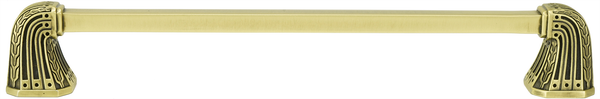 Urban Metro Saville 8'' cc Pull, Burnish Brass Plate 101838/BB