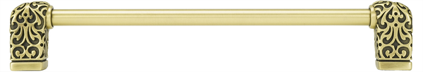 Urban Metro Via Veneto 8'' cc Pull, Burnish Brass Plate 102038/BB