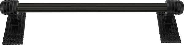 Wilton 18'' Large Towel Bar, Reeded Handle, Matte Black Finish 2100R/18/MB