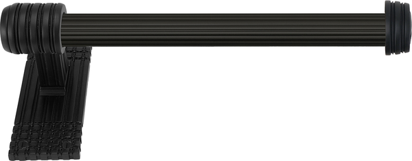 Wilton 8'' Hand Towel Right, Reeded Handle, Matte Black Finish 2112R/MB
