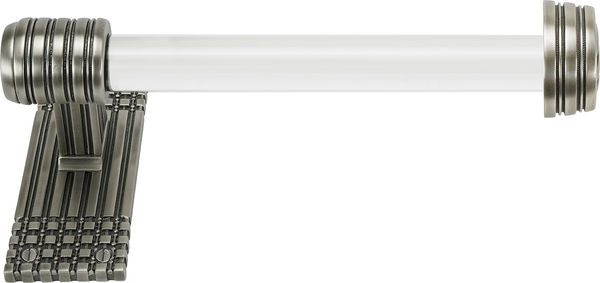 Wilton Tissue Bar Right, Acrylic Handle, Antique Nickel Finish 2116AN