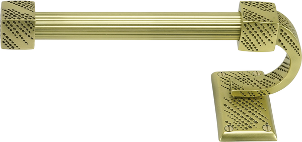 Sutton Tissue Bar Left, Reeded Handle, Burnished Brass Finish 2202R/BB