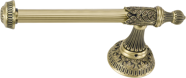 Hampton Crystalized Tissue Bar Left, Decorated With Light Colorado Topaz Swarovski Crystals, Florentine Gold Finish 2557FG