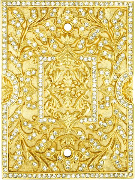 Switch Plates Blank Switch Cover, Clear Crystal 8696SG
