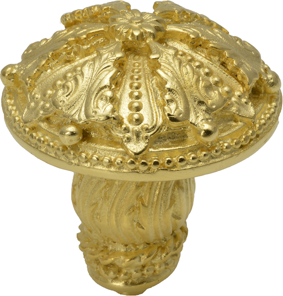 Acanthus large knob Renaissance style with feather scroll foot 1061-8