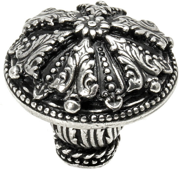 Acanthus large knob Renaissance style with feather scroll foot 1061-9