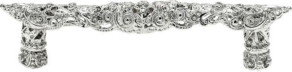 Juliane Grace 4'' cc pull with Swarovski Clear & Aurore Boreale Crystals 149-24CAB