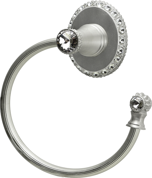 Cache Carpe Diem 1836R-23C Chrysalis swing towel reeded ring right w/ Swarovski Crystals 1836R-23C