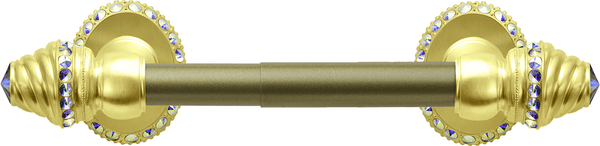 Caché II tissue post large escutcheon with Swarovski Aurore Boreale Crystals 1855-8AB