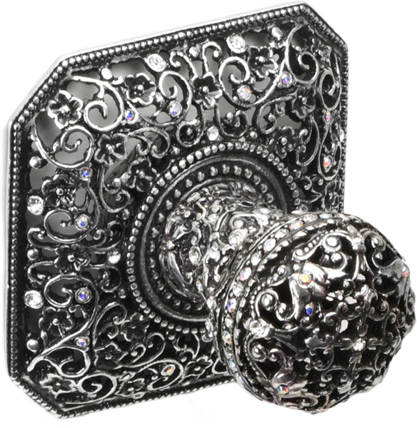 Juliane Grace small hook with 50 Swarovski Clear & Aurore Boreale Crystals 4068-9CAB