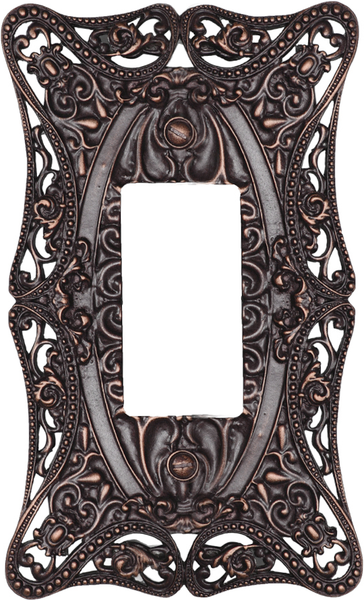 Acanthus Carpe Diem 5003-22 Oil Rub Bronze single rocker/GFI switchplate 5003-22