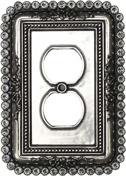 Cache Carpe Diem 5106-9C Chalice single duplex outlet with 60 Swarovski Crystals 5106-9C