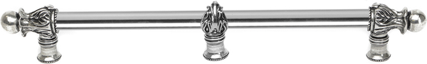 Acanthus 22'' cc with 5/8'' smooth center & center brace long pull Romanesque style in Chalice. 5559-9