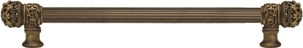 Juliane Grace 18'' cc with 5/8'' reeded center long pull small finial in Antique Brass. 5613R-3