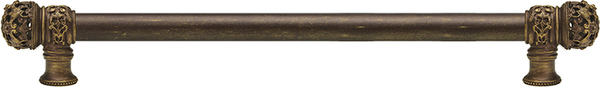 Juliane Grace 22'' cc with 5/8'' smooth center long pull small finial in Antique Brass. 5614-3