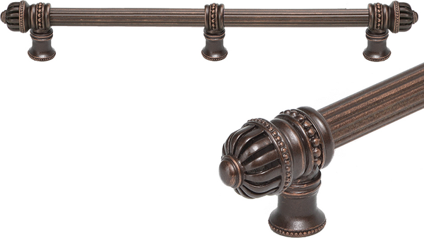 Cricket Cage 18'' cc with 5/8'' reeded center long pull small finial with center brace 5688R-22